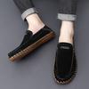 Fashion Men Handmade Casual Shoes Fashion Loafers Comfort Slip On Shoes Versatile Moccasins Comfy Suede Leather Outdoor Sneakers Shoes