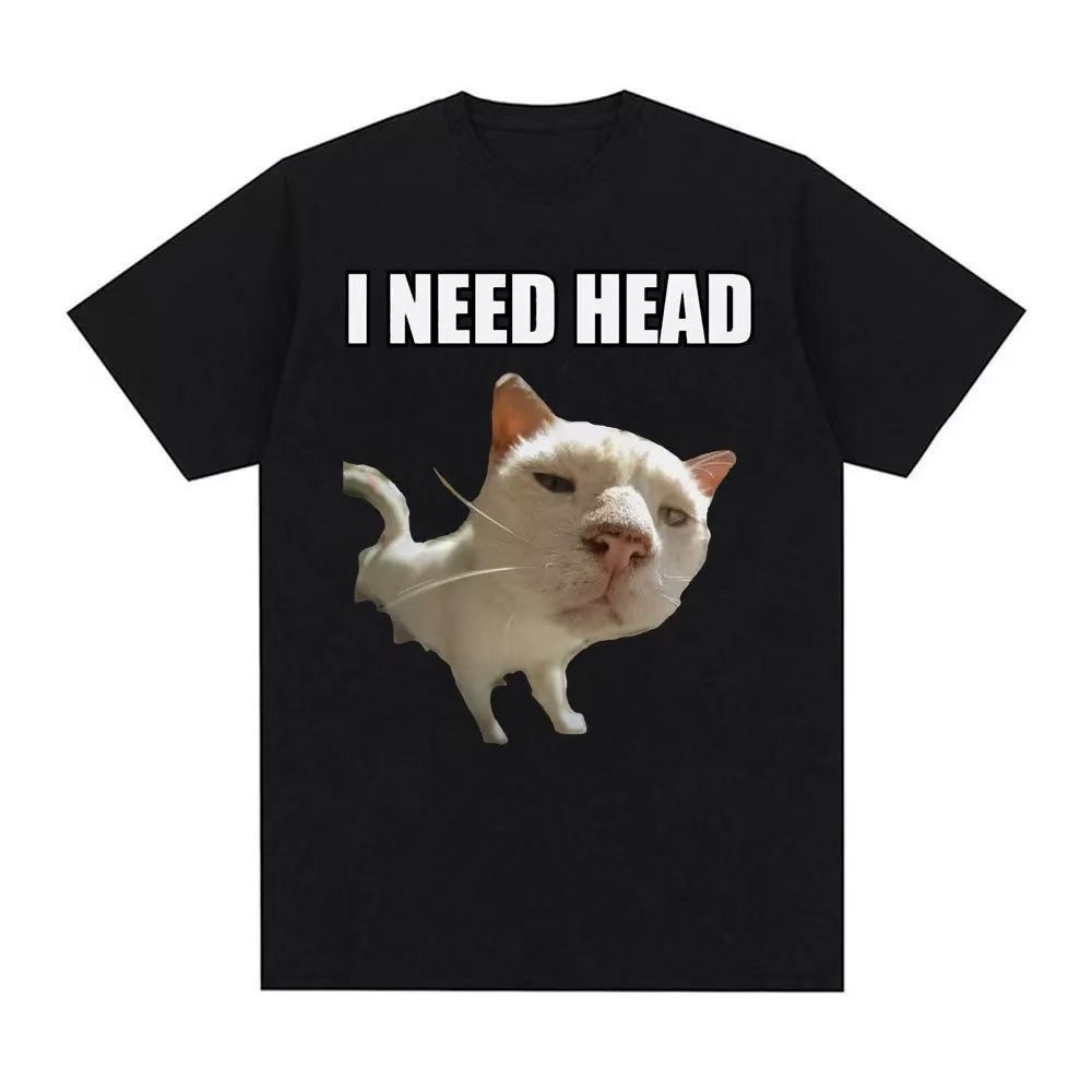 I Need Head Shirt A Funny And Creative Letterthemed Casual Couples Letter Tshirt For Summer Suitable For Casual Wear