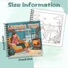 1 шт., Книжка-раскраска для девочек - Книжка-раскраска для подростков - 30 листов, 8,3x 8,3 дюйма, Снятие стресса для взрослых, Подарок на день рождения, праздник