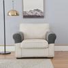 2 Pcs Sofa Arm Cover Elastic Thickened Dirt-resistant Solid Color Soft Fabric Anti-Slip Couch Armrest Protectors Recliner Slipcovers