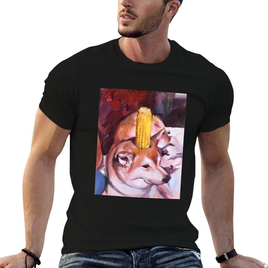 corn dog TShirt Fashion Casual Short Sleeve TShirt