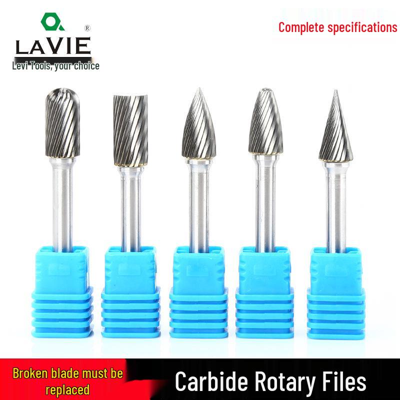 Tungsten Steel Carbide Rotary File Engraving Milling Cutter Head, Single/Double Cut