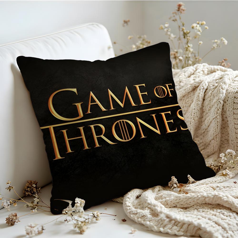 Cushion Cover Linen SkinFriendly Soft Decorative Case For Sofa Home Decor Cool Movie GGame Of TThrones Pillow cover