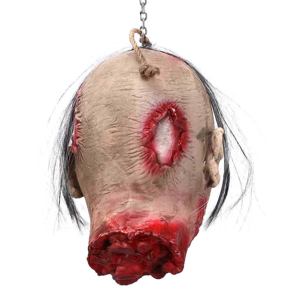 Реквизит Страшные висящие украшения с отрубленной головой Голова кровавого трупа в натуральную величину