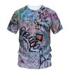 Summer New Bohemian Graffiti Graphic T Shirts Men Casual Personality Print O-neck Tees Hip Hop Harajuku Streetwear Short Sleeve