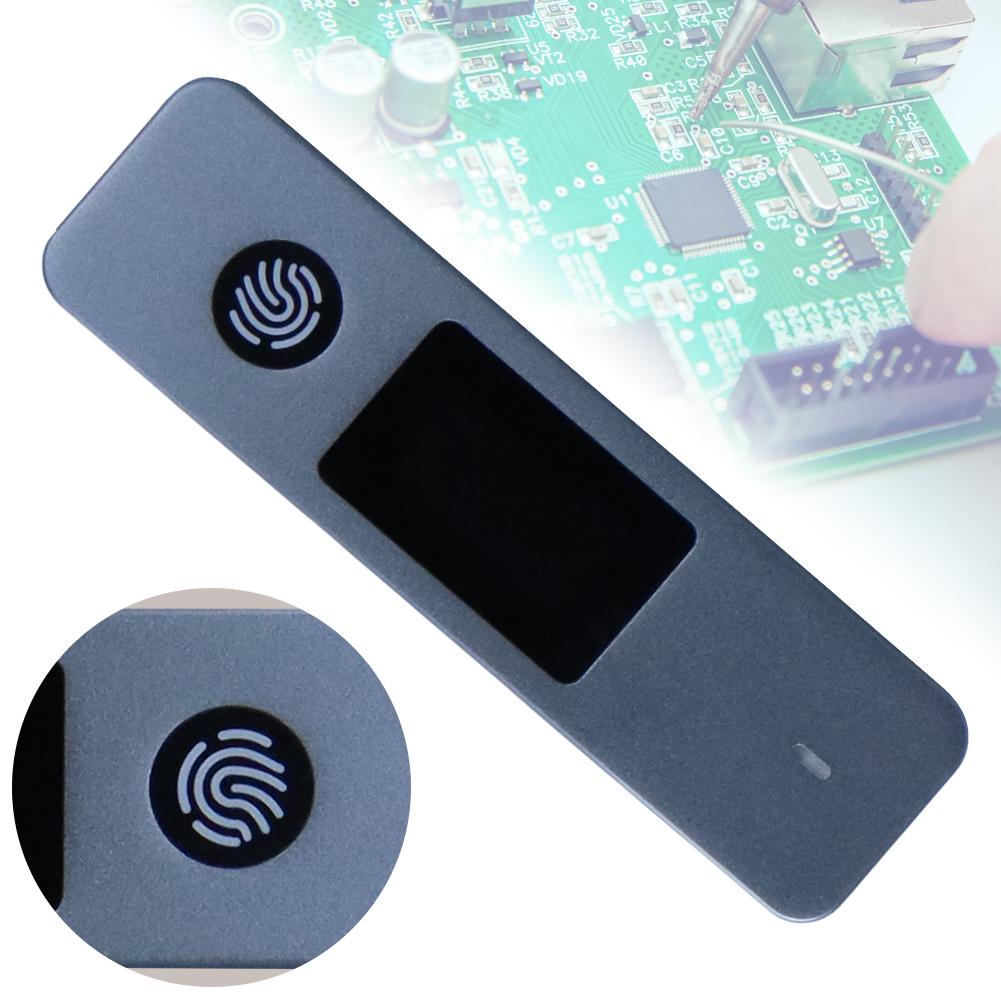 SSD Enclosure 10Gbps Portable SSD Case M-Key B +M Key External Enclosure Box Visual Fingerprint Encrypted for 2230 2242 2280 SSD