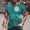 Men T Shirt African Dashiki Traditional Tops Vintage Ethnic Style Clothes Casual Outfits O-neck Oversize Short Sleeve Streetwear