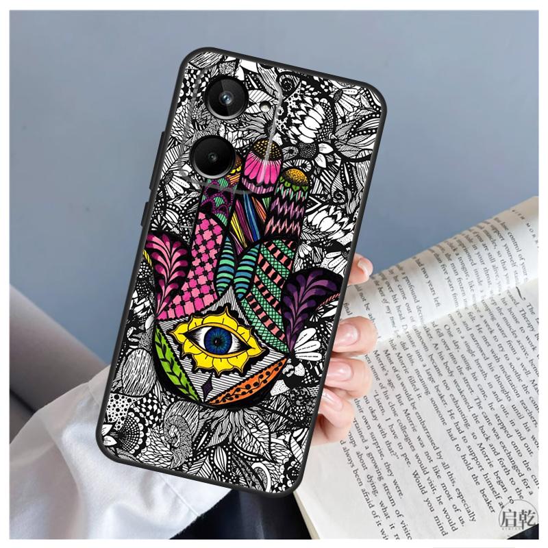 Hamsa Hand of Fatima For Realme GT5 GT Neo 5 9 10 11 12 Pro Plus C30 C31 C33 C35 C25s C21Y C51 C53 C55 C67 Case