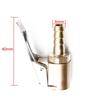 Durable 8mm Car Truck Tire Brass Air Inflator Pump Valve Connector Tyre Wheel Clip-on Adapter With Safety Relief Valve