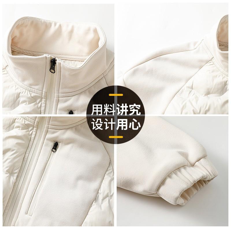 Mens Lightweight Stand Collar Down Jacket Casual Outdoor Warm Puffer Coat Winter Daily Wear