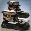 Men Snow Shoes Casual Winter Plush Warm Boots Platform Sneakers Male High Tops Cotton Shoes