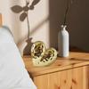 Contemporary Heart Shaped Ceramic Statue Ornament for Living Room with Ceramic and Symbolic Love Meaning