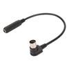 6.35mm To MIDI 5 Pin Cable Universal 6.35mm Female 14 Inch To DIN 5 Pin MIDI Male 90 Degree Sound