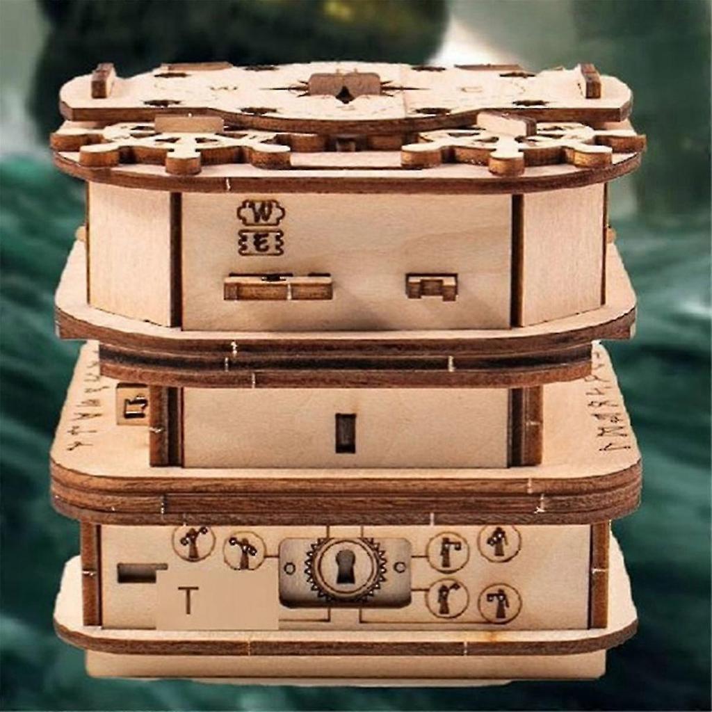 Davy 'locker,puzzle Box,gift Box,wooden Puzzle,wooden Jigsaw For Adults,brain Teaser,birthday Gift Gadget For Men