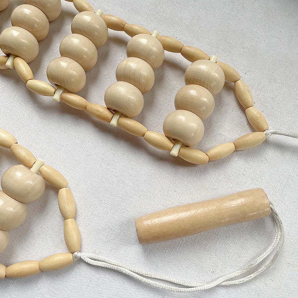 Деревянный массажер с откидной спинкой, прост в эксплуатации, вручную откройте заднюю полосу, массируйте меридианы, шейные позвонки и используйте ролик