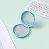 Orthodontic Retainer Storage Case with Mirror, Portable ABS Silicone Box