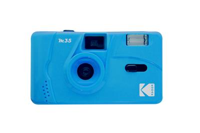 Фотоаппарат Kodak M35 35 мм с фиксированной пленкой, простой в использовании, фокусировкой, многоразовый, со встроенной вспышкой., (Лазурно-голубой)