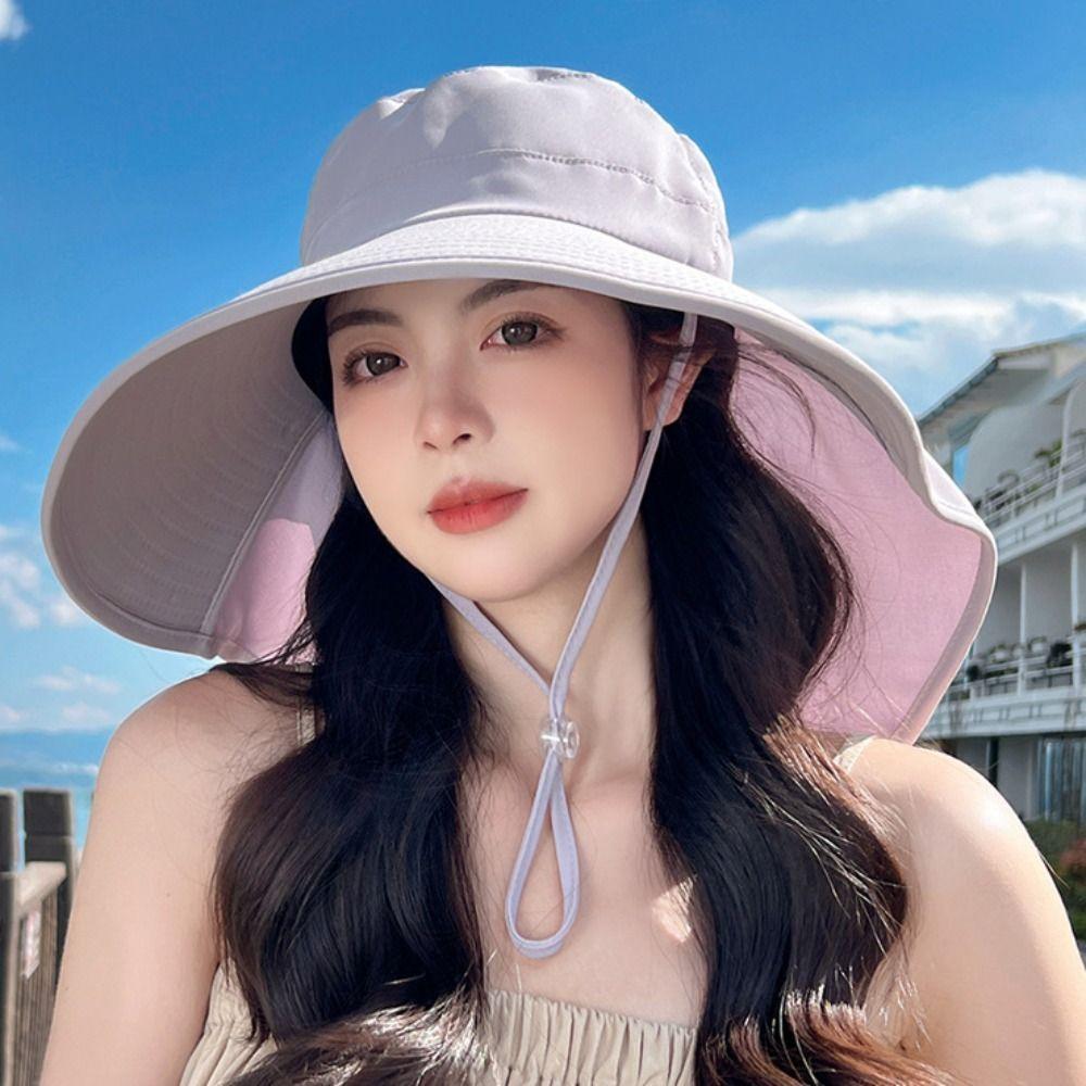 С шалью шляпа рыбака защита шеи солнцезащитная кепка новые панамы женские
