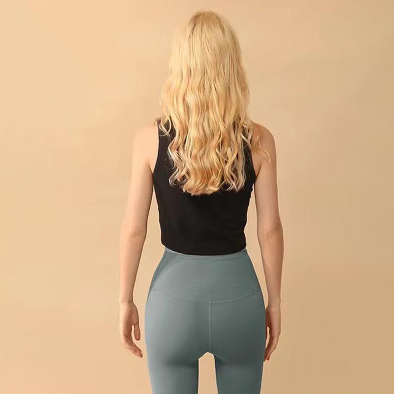 Solid Sleeveless Slim Tank Tops For Women High Elastic Elegant Crew Neck Casual Bottoming Vest Summer Versatile Crop Top