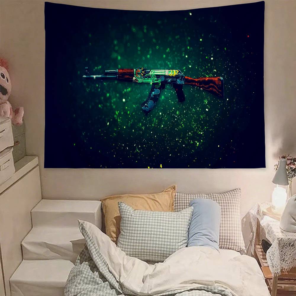 CS GO Настенный Гобелен Гобелен Арт-деко Покрывало Занавеска Для Повешения Дома Спальни Гостиной Декор