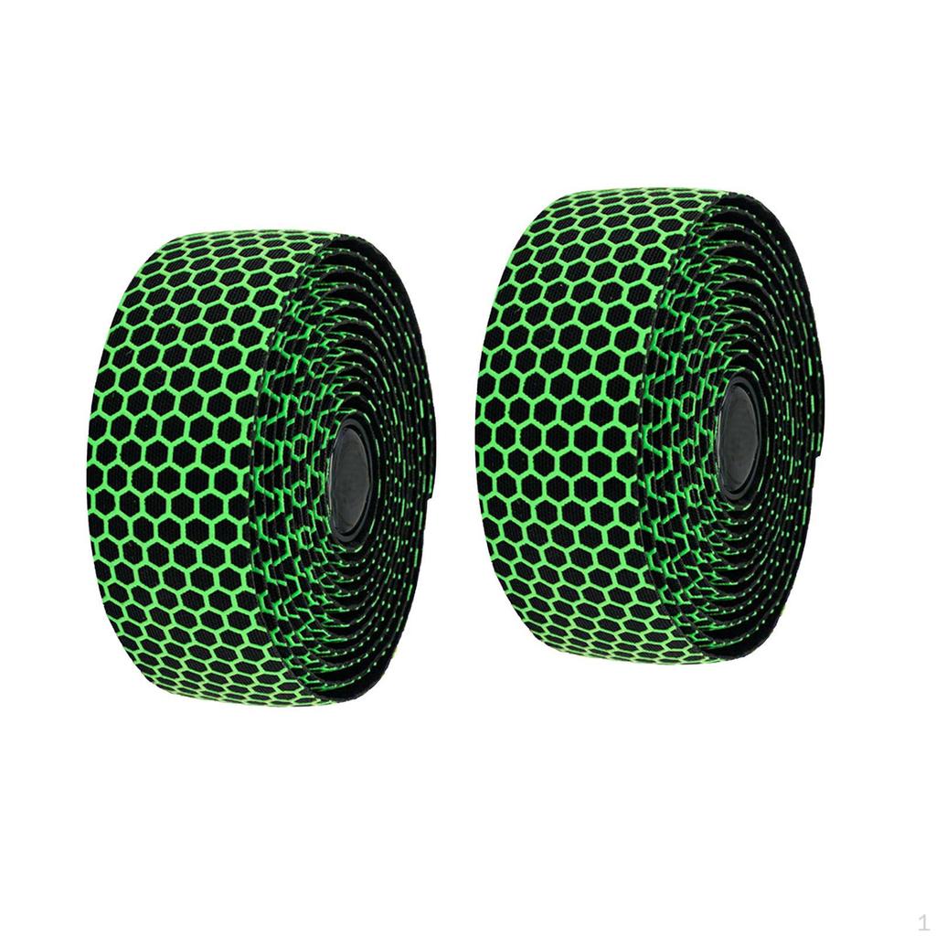 2 Pieces Bike Handlebar Tape Bicycle Bar Lightweight Soft Breathable Silicone Grip