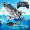 New Boys Electric RC Toy Simulation Dinosaur Mosasaur Diving Water Toy Swimming with Light Spray Swing Underwater Toy KIDS Gift RC Boat