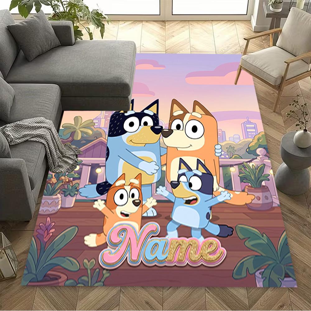Happy Birthday Celebration Customizable Name Floor Rug Office Rug Suitable for Bedrooms Balcony Entryway Playrooms Anti-slip Rug Decorate Offices
