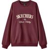Skechers Серия Sports Alliance Удобная Свободный крой Свитшот с круглым вырезом Унисекс Свитшот Цвет Трюфельно-коричневый L424U010-00V0