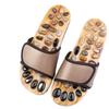 Natural Pebbles Acupressure Massage Slippers Feet Care Rotating Massage Stone Sandals Anti-slip Adjustable Foot Massager Shoes