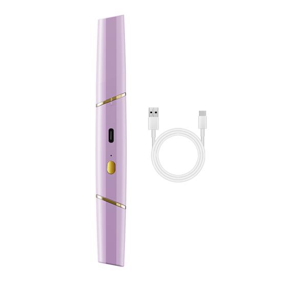 Электрический триммер для бровей 2-в-1 и триммер для носа для женщин, USB-перезаряжаемый триммер для волос на лице, портативный безболезненный инструмент для точного ухода