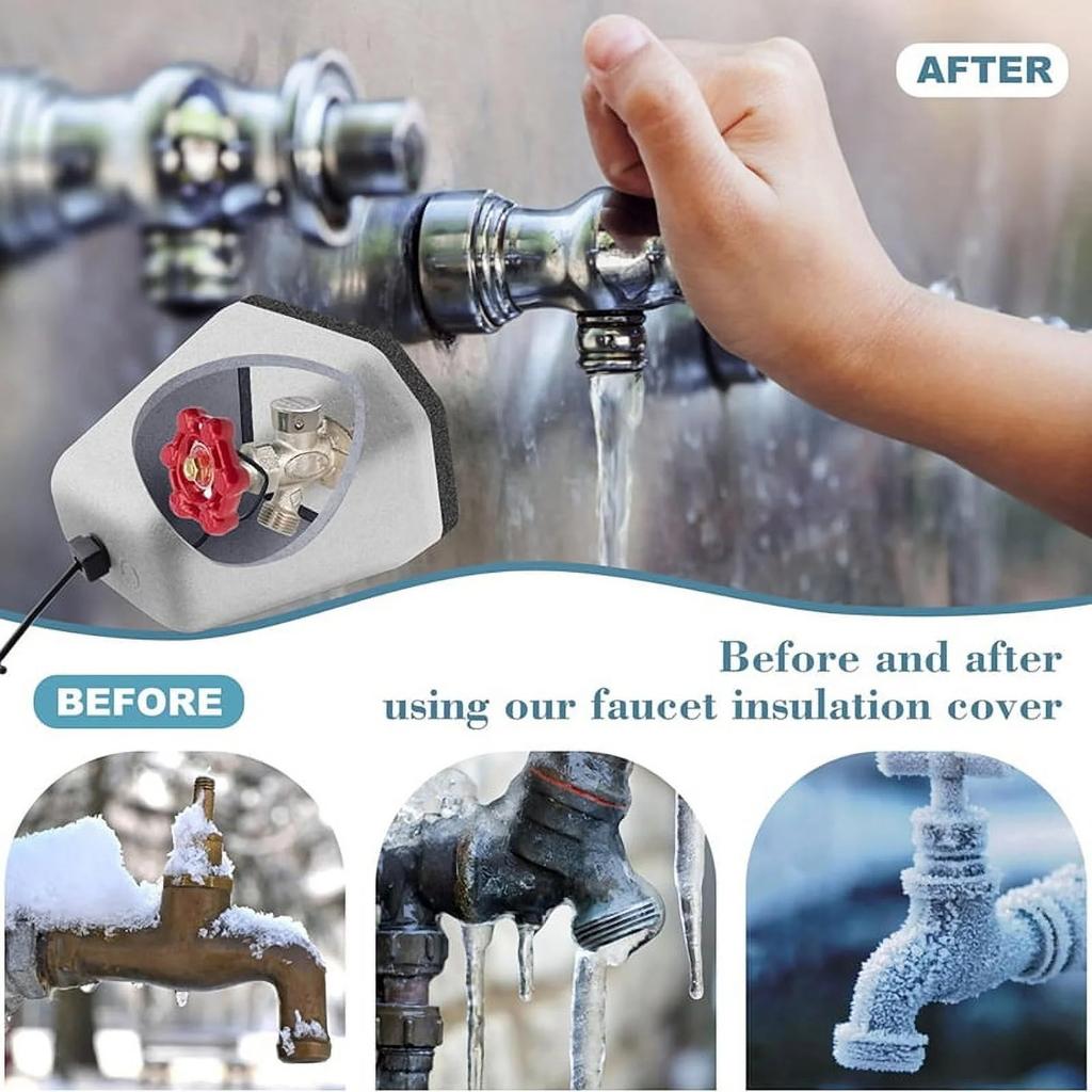 Outdoor Foam Faucet Cover, Winter ,Reusable Outdoor Hose Cover