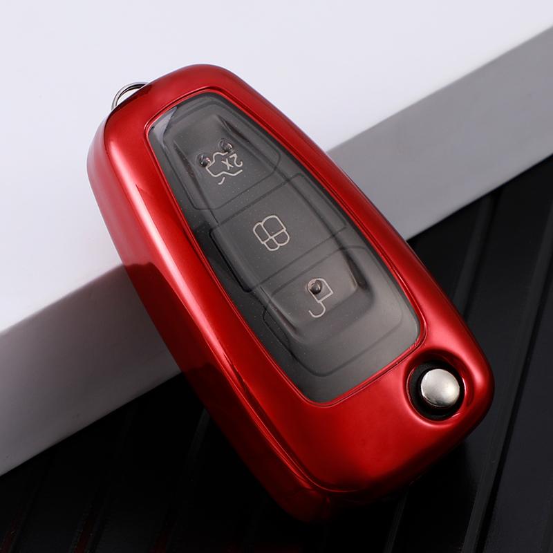 Автомобильный складной откидной чехол для ключей, чехол для Ford Focus 2 3 MK3 ST RS Ecosport Kuga Escape Fiesta Fold C-Max S-Max Mondeo, аксессуары