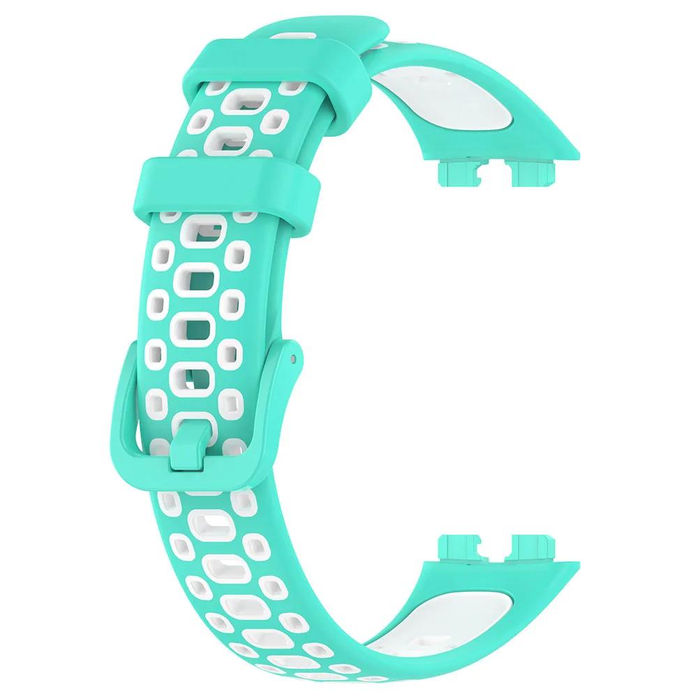 Силиконовый ремешок для Huawei Band 10 9 8 двухцветный ремешок для часов браслет аксессуары для браслета