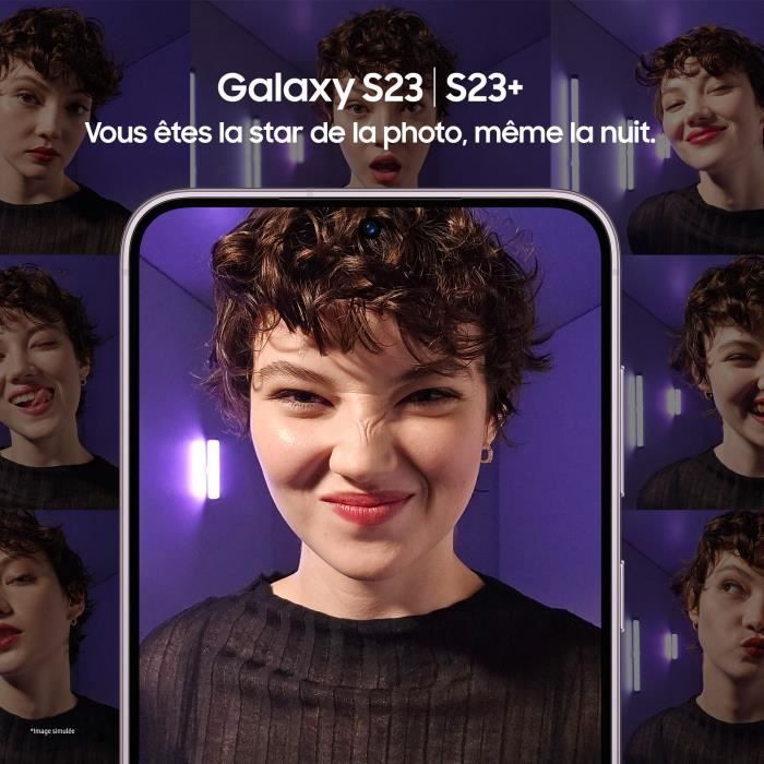 Samsung Смартфон Galaxy S23 5 8 ГБ ОЗУ + 128 ГБ/256 ГБ eSIM+SIM Разблокирован Noir