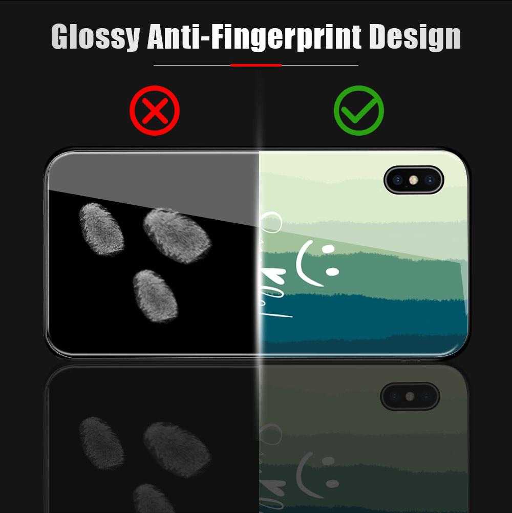 For Samsung A15 A35 A55 A73 S24 Xiaomi 13T 12T 11T Redmi Note 13 12 11 Pro 12S iPhone 16 Rainbow Smile Pattern Shockproof Tempered Glass Phone Case