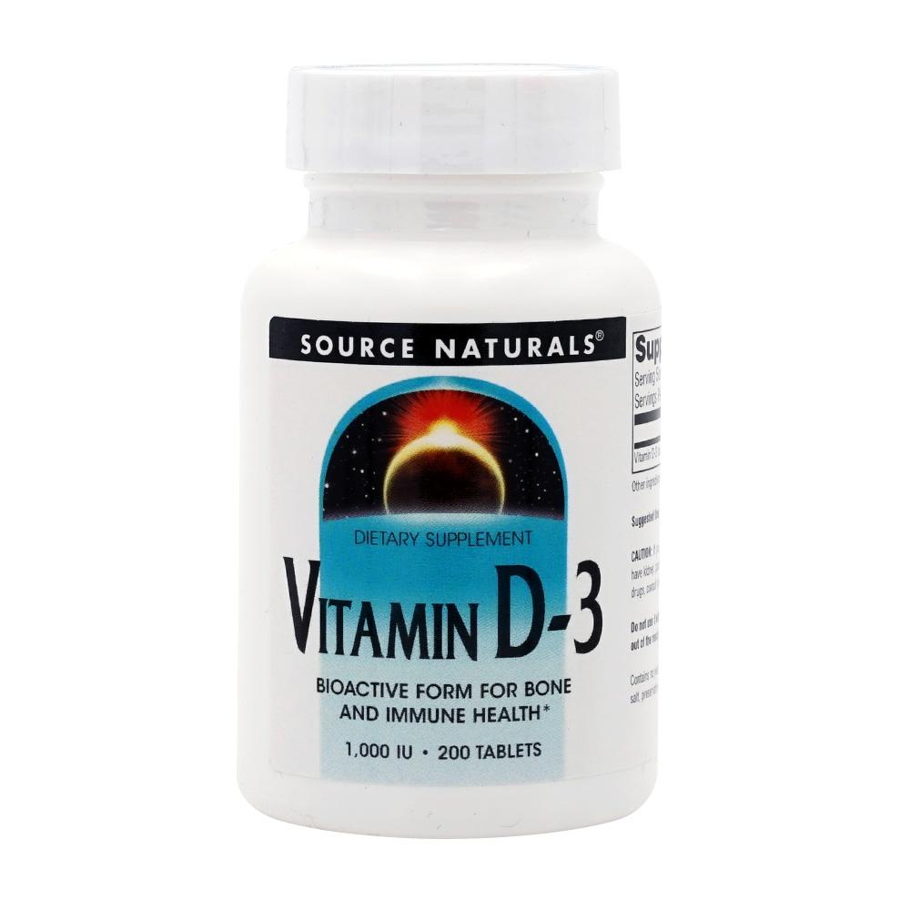 Vitamin D-3 1000 IU, 200 Tablets