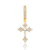 Zirconia Cross Earrings for Men and Women, Unique Stud Earrings, Trendy Hip-Hop Hoop Earrings