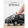 1/18 Toyota Alphard MPV Сплав Литой Игрушечная Модель Автомобиля Звук и Свет Детская Игрушка Коллекционные Предметы Подарок на День Рождения