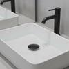 Push Button Silver Chrome 66mm Basin Waste Sink Plug  Up Cap Click Clack Replacement for Kitchen Bathroom Drainage