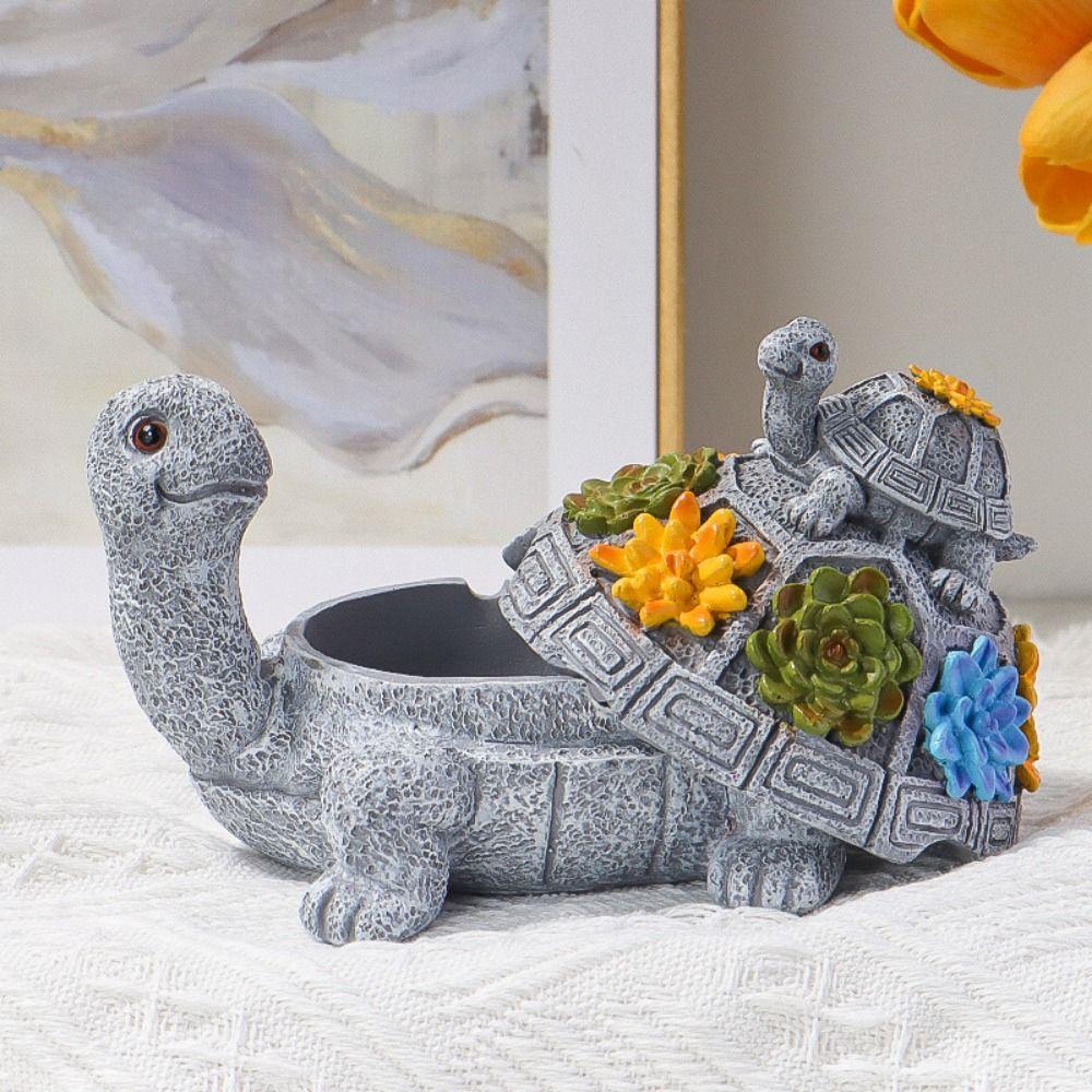 Heat Resistant Sea Turtle Ornament Washable Desktop Ash Container Father's Day Gifts