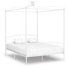 VidaXL Canopy Bed Frames White Metal 160 X 200 Cm