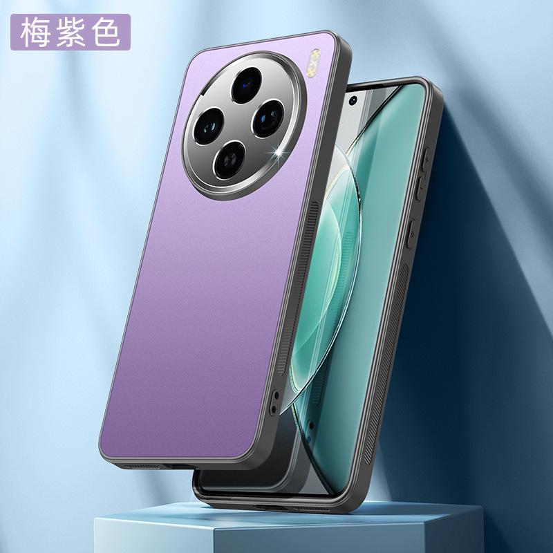 Подходит для матового чехла для мобильного телефона vivoX200Pro S19 двухцветный X100 металлический объектив 18 защитный чехол IQOONEO9