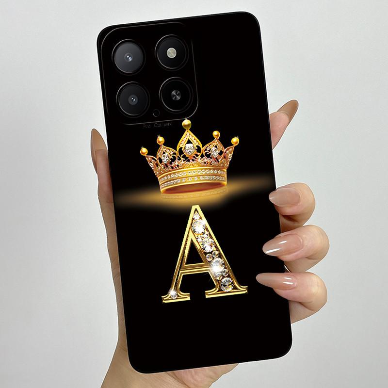 Чехол для телефона Honor X5b 2024, чехол с буквами-коронами, силиконовый, мягкий, полностью защищающая задняя крышка, для HonorX5b X 5b+ Plus, Coque Fundas