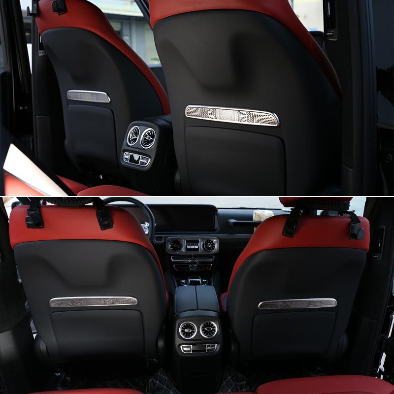 Для Mercedes-Benz G Class W463 G500 G63-Стайлинг автомобиля, декоративные полоски на спинку сиденья, наклейки для отделки салона