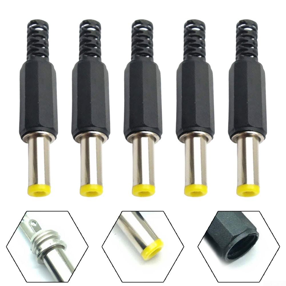 Адаптеры питания DC Мужская голова Камеры безопасности Желтая звуковая вилка