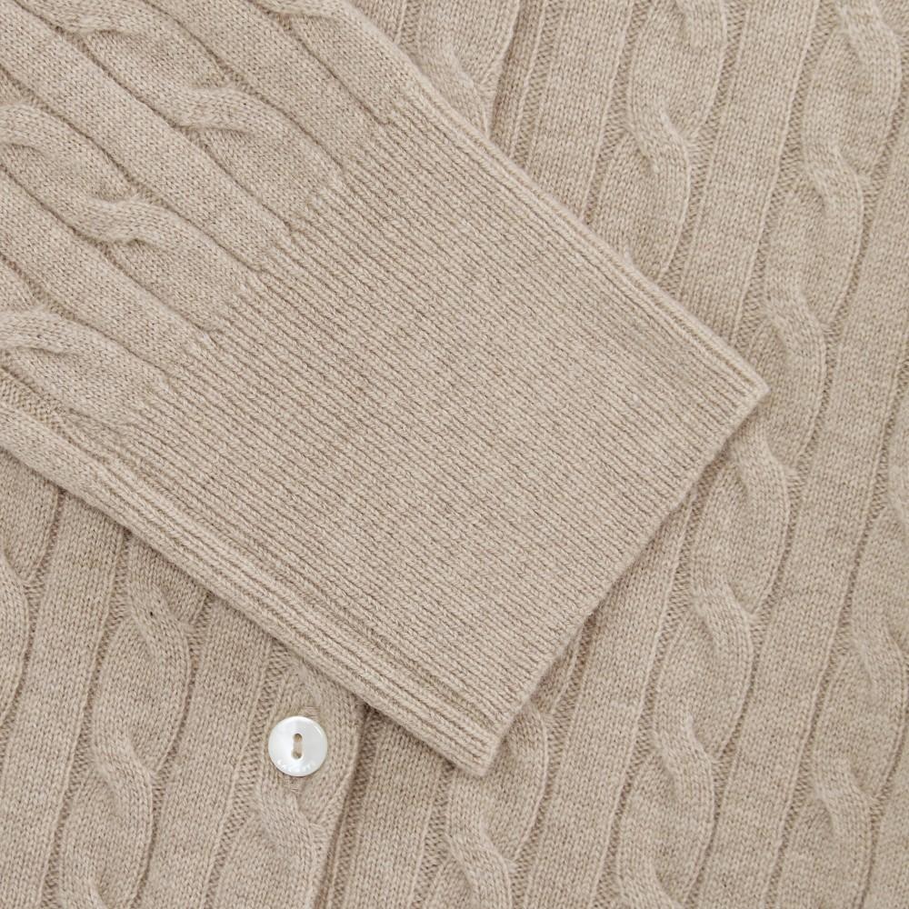 [lacoste] Women's Cable Crew Neck Cardigan AF092E-55N02S