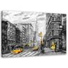 Canvas Print New York Taxi As Painted