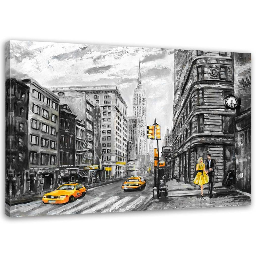 Canvas Print, Street In New York