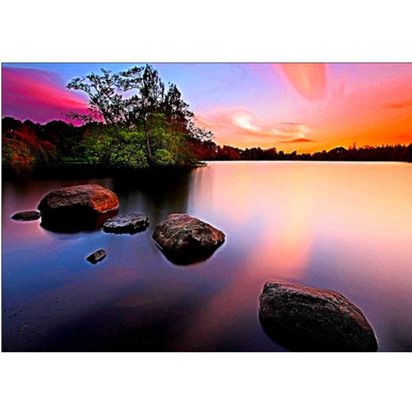 Алмазная вышивка Алмазная картина Полный круг Пейзаж 5D DIY Горный хрусталь Картина Вышивка крестом