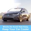 TINGLU Солнцезащитный козырек для Tesla Model X Tesla X 2016-2024 2025 Аксессуары Солнцезащитный козырек на лобовое стекло Защита от УФ-лучей Накидка на солнцезащитный козырек С